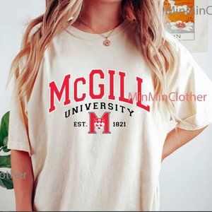 McGill University Sweatshirts McGill Redbirds and Martlets Athletic Shirts Tee 1